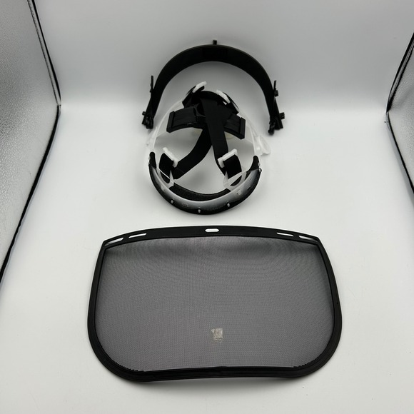 PowerCare Chain Saw Safety Helmet New Open Box Orange Ear Muffs Face Shield - Picture 6 of 12